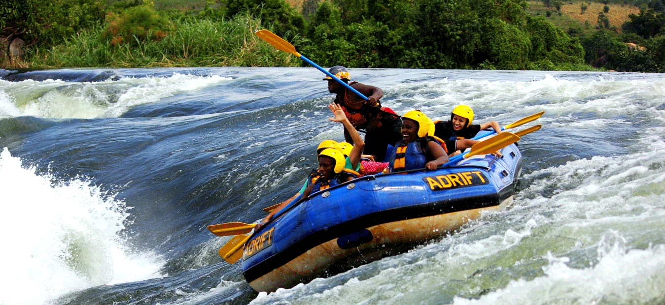 White water rafting on the Nile River